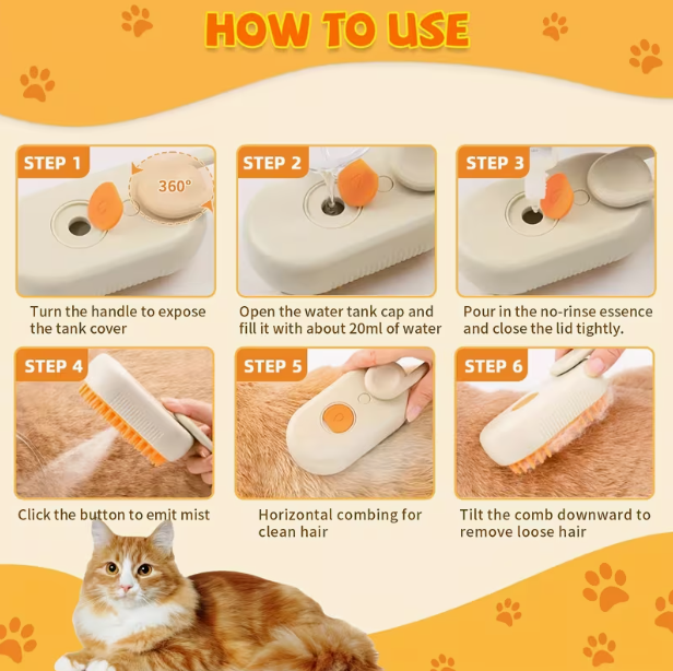 EasyGroom™ Steam Brush